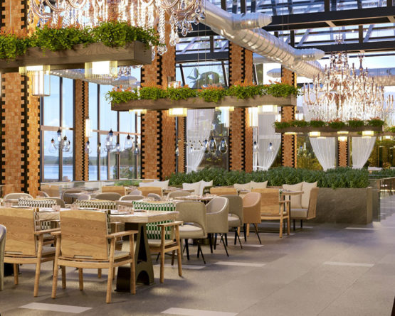 Progettazione arredamento di lusso per ristoranti